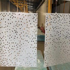 Decorative perforated mesh